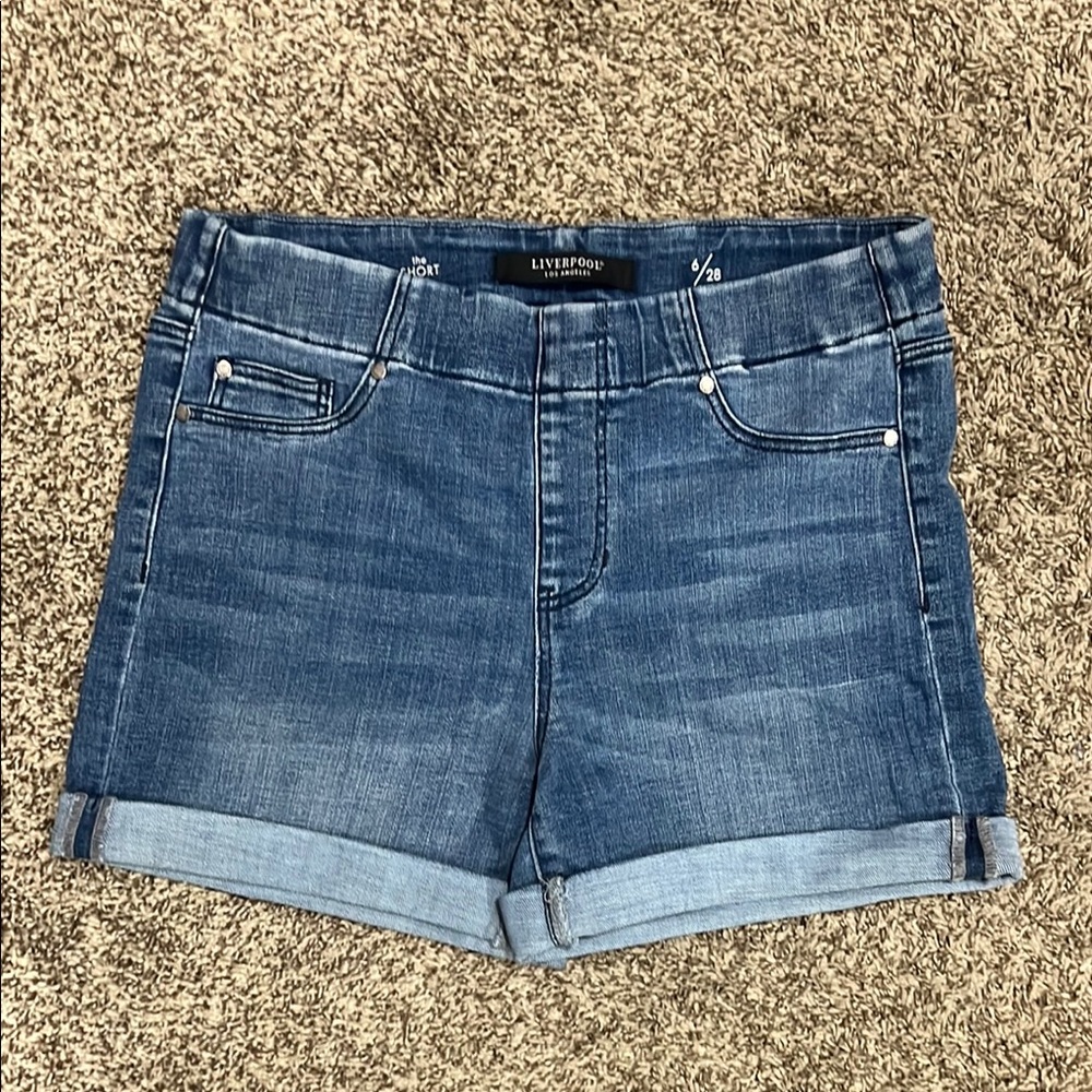 Liverpool “The Short” Cuffed Pull On Denim Shorts - 6 / 28